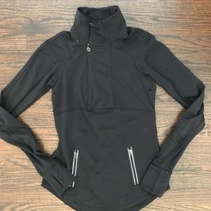 Lululemon 1/4 zip black pullover.
